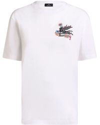 Etro - Pegaso Printed Crewneck T-Shirt - Lyst