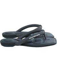 Alexander Wang - Logo Printed Jenna Thong Slippers - Lyst