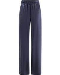 Brunello Cucinelli - Elastic-Waist Wide-Leg Pants - Lyst