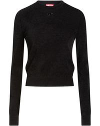 DIESEL - Simple Color Knitted Sweater - Lyst