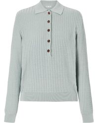 Blazé Milano - Blazé Milano Alegria Ribbed Polo Knitted Top - Lyst