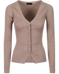 Dondup - V-Neck Knitted Cardigan - Lyst