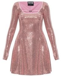 Versace Jeans Couture - Couture Sequin Embellished Mini Dress - Lyst
