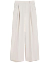 Weekend by Maxmara - Pleated Wide-Leg Trousers - Lyst