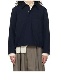 Studio Nicholson - Drawcord-Hem Chest-Pocket Shirt - Lyst