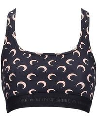 Marine Serre - All Over Moon Cropped Top - Lyst