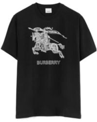 Burberry - Logo-Printed Crewneck T-Shirt - Lyst