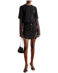 Courreges - Logo-Embroidered Cotton-Jersey T-Shirt - Lyst