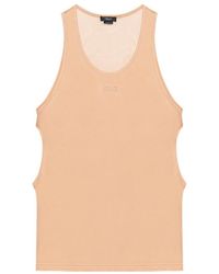 Versace - Embroidered-Logo Detail Tank Top - Lyst