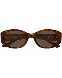 Balenciaga - Eyewear Oval Frame Sunglasses - Lyst