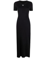 Marine Serre - Crescent Moon-Print T-Shirt Dress - Lyst