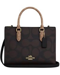 COACH - Small Maggie Logo Shoulder Strap Tote - Lyst