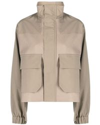 Sacai - Pleated Panelled Jacket - Lyst