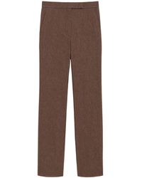 Max Mara - Patterned Wide-Leg Trousers - Lyst