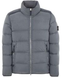 Stone Island - Compass-Patch Padded Down Jacket - Lyst