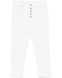 Dondup - Single-Breasted Button-Up Denim Trousers - Lyst