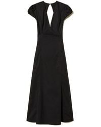 Twinset - Cutout V-Neck Long Dress - Lyst