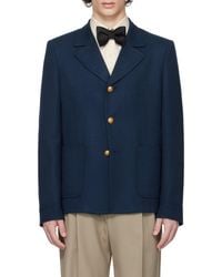Valentino - Button-Up Long-Sleeved Jacket - Lyst