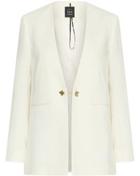 Marella - Envers Satin Collarless Blazer - Lyst