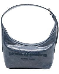 Alexander Wang - Crinkled-Effect Logo-Debossed Shoulder Bag - Lyst