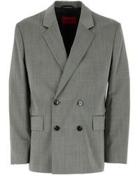 BOSS - Hugo Double-Breasted Blazer - Lyst