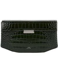 TOTEME - Clip Croco-Embossed Clutch Dark - Lyst