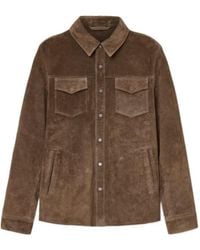 AllSaints - Sully Suede Jacket - Lyst