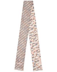 Marni - Silk Scarf With Contrast Prints - Lyst