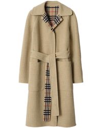 Burberry - Reversible Belted Coat - Lyst