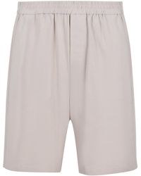 Ami Paris - Logo Plaque Bermuda Shorts - Lyst