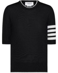 Thom Browne - 4-Bar Short-Sleeve T-Shirt - Lyst