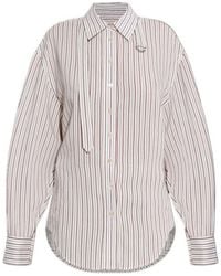 Isabel Marant - Striped Long-Sleeve Shirt - Lyst
