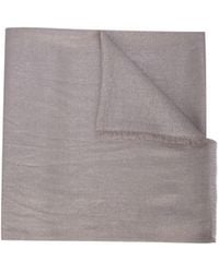 Brunello Cucinelli - Sparkled Frayed-Edge Scarf - Lyst