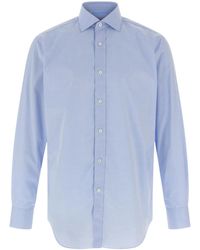 Brioni - Long-Sleeved Buttoned Shirt - Lyst