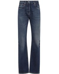 Prada - Low-Rise Tapered-Leg Jeans - Lyst