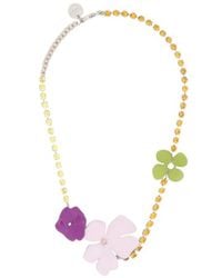 Marni - Flower Embellished Necklace - Lyst