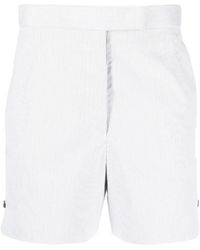 Thom Browne - Striped High Waist Shorts - Lyst