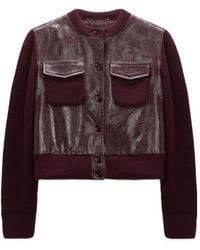 Dorothee Schumacher - It's A Match Lambskin-Panelled Knit Jacket - Lyst