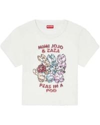 KENZO - Cartoon Embroidered T-Shirt - Lyst
