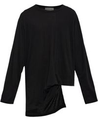 Yohji Yamamoto - Crew Neck Long-Sleeved T-Shirt - Lyst