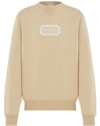 Dior - Homme Logo Patch Crewneck Sweatshirt - Lyst