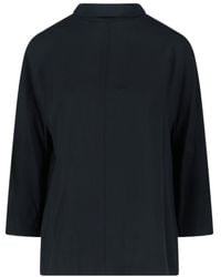 Aspesi - Tie-Neck Cut Out Detailed Blouse - Lyst
