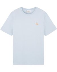 Maison Kitsuné - Maison Kitsuné Fox Patch Crewneck T-Shirt - Lyst