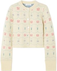 Calle Del Mar - Cropped Silk Cardigan - Lyst