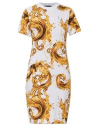 Versace Jeans Couture - Couture Baroque Print T-Shirt Dress - Lyst