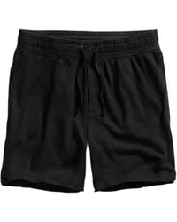 James Perse - Mélange-Effect Cotton Track Shorts - Lyst
