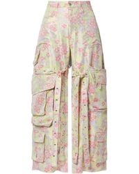 Marques'Almeida - Brocade Wide-Leg Cargo Pants - Lyst