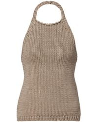 Rohe - Knitted Halterneck Cotton Top - Lyst
