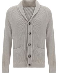 Brunello Cucinelli - Buttoned Straight-Hem Cardigan - Lyst