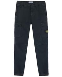 Stone Island - Logo Patch Straight Leg Pants - Lyst